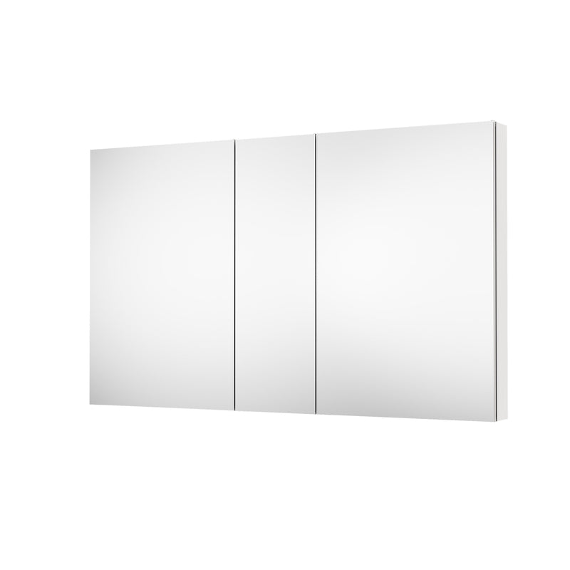 60 in. ×36 in. Copper-Free Tri-Views Mirror Medicine Cabinet with Adjustable Shelves and 3 Doors