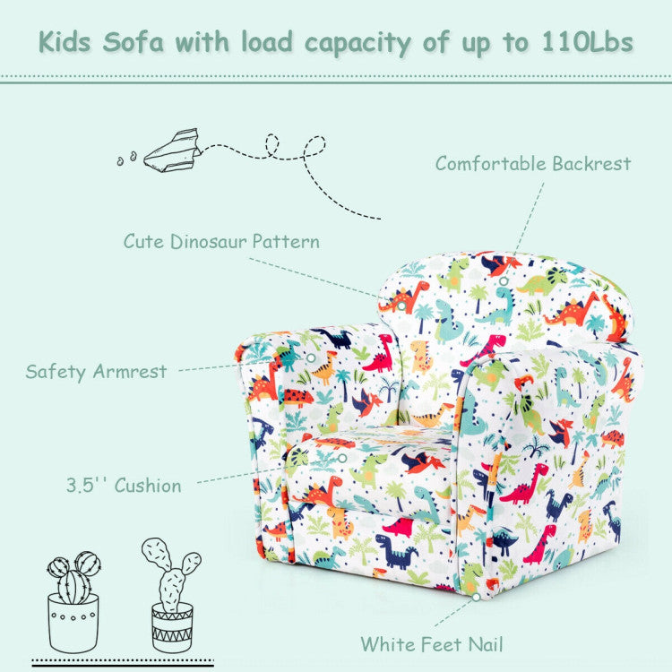 Household Toddler Furnishings Children Armrest Cute Lovely Single Sofa