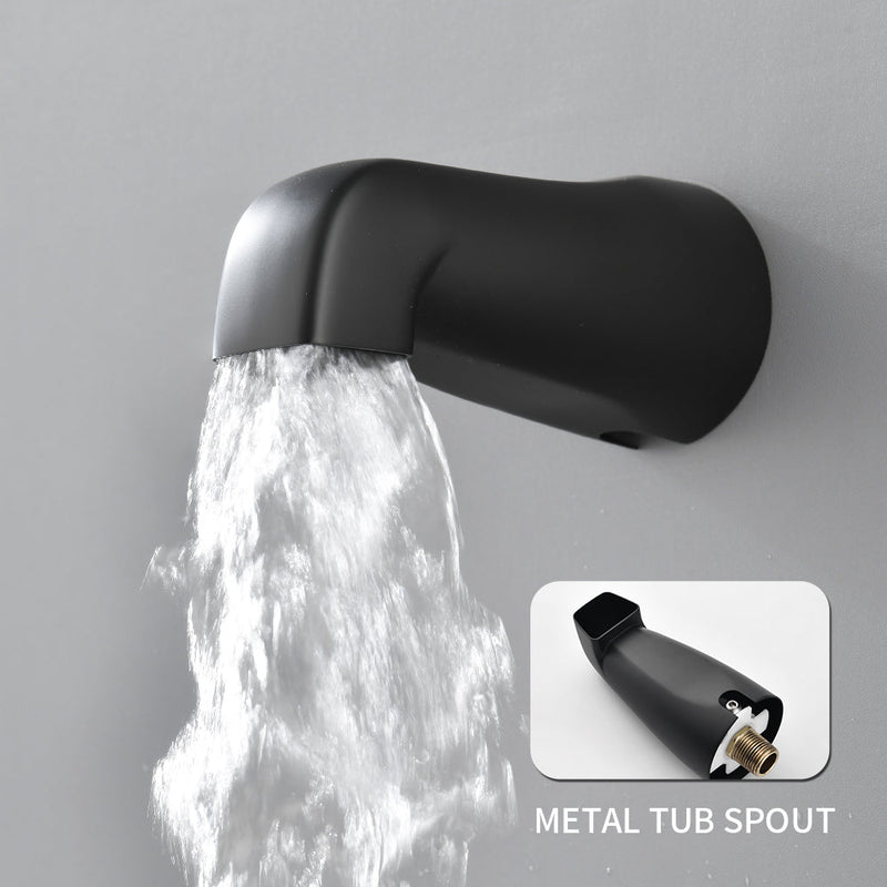 Dual Heads Shower Faucet with 5-Spray Function Shower System, 2.5GPM