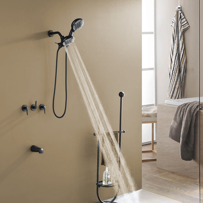 Dual Heads Shower Faucet with 5-Spray Function Shower System, 2.5GPM