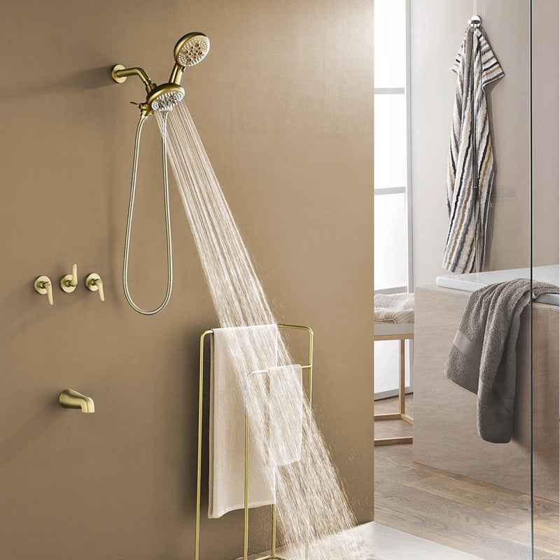 Dual Heads Shower Faucet with 5-Spray Function Shower System, 2.5GPM