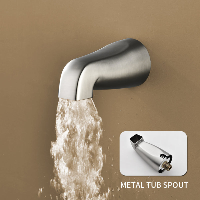 Dual Heads Shower Faucet with 5-Spray Function Shower System, 2.5GPM