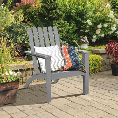 Outdoor Durable Patio Acacia Wood Adirondack Lounge Armchair