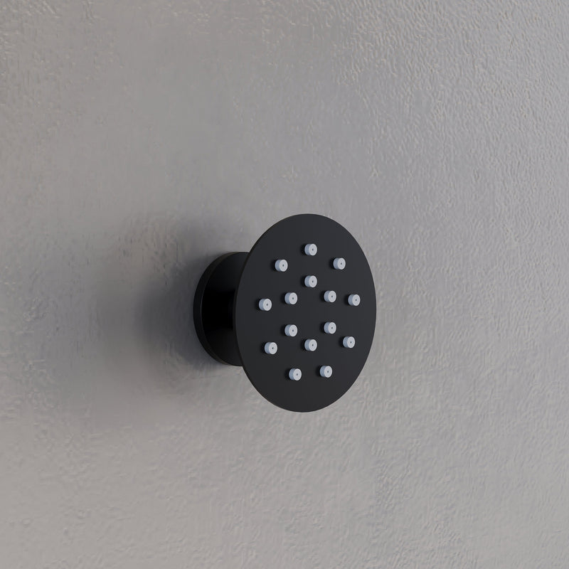 Thermostatic 3-Function Shower System with 10" Ultra-Thin Round Shower Head, Handheld & Body Jets, Solid 304 Stainless Steel