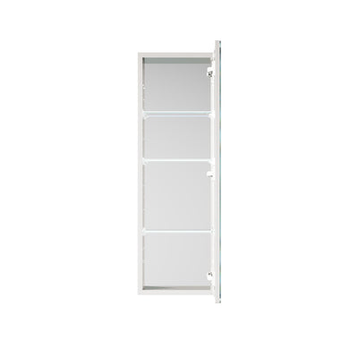 12 in. ×36 in. Copper-Free Tri-Views Mirror Medicine Cabinet, Recessed/Surface Mount and Right Swing Door