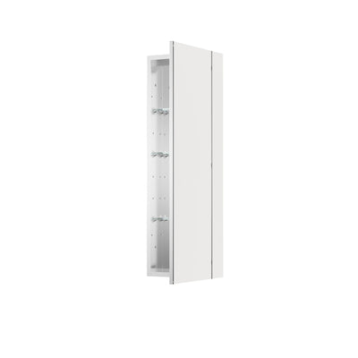 12 in. ×36 in. Copper-Free Tri-Views Mirror Medicine Cabinet, Recessed/Surface Mount and Right Swing Door