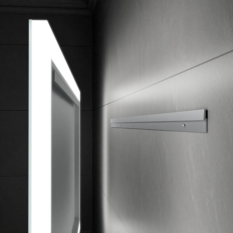 20-in W x 28-in H LED Lit Mirror Rectangular Fog Free Frameless Bathroom Vanity Mirror