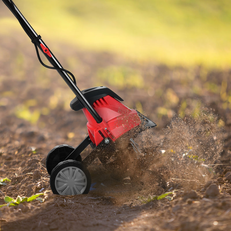 14-Inch 10 Amp Corded Electric Tiller and Cultivator 9&