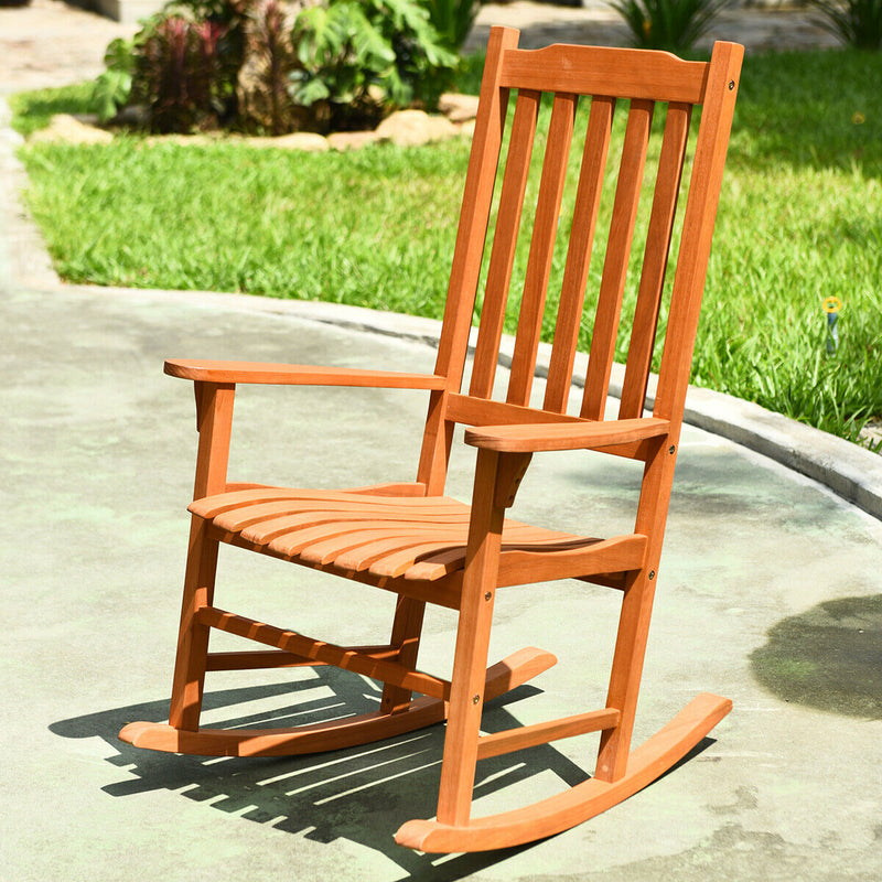 Outdoor Rocking Chair Single Rocker for Patio Deck