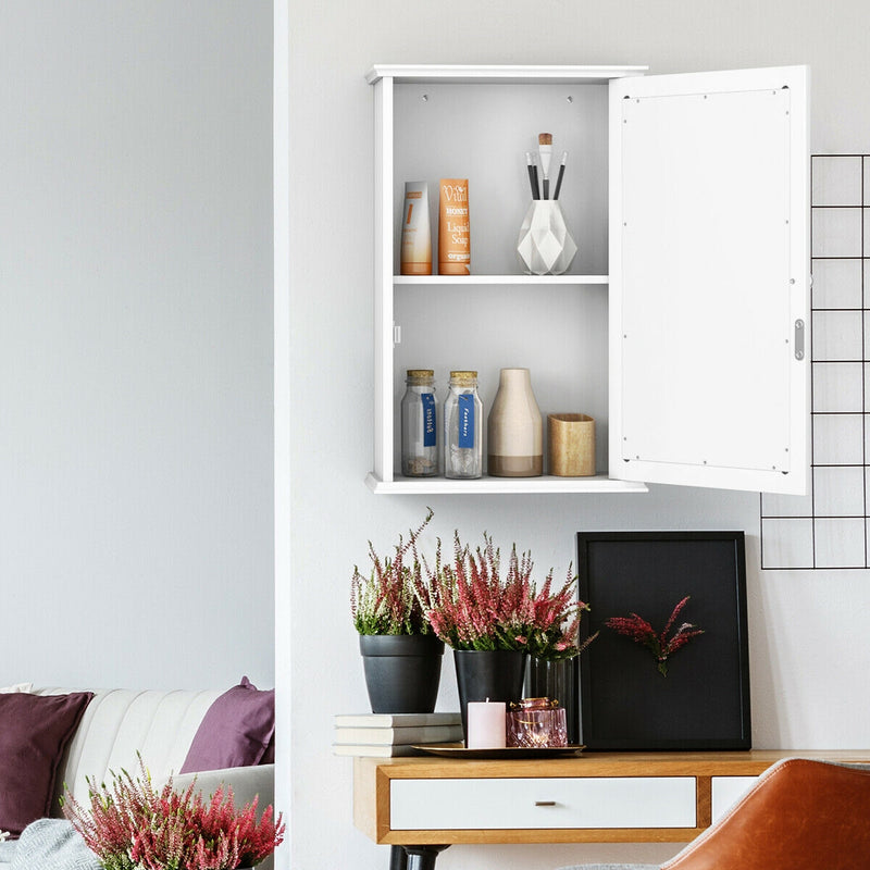 Bathroom Wall Cabinet with Single Mirror Door