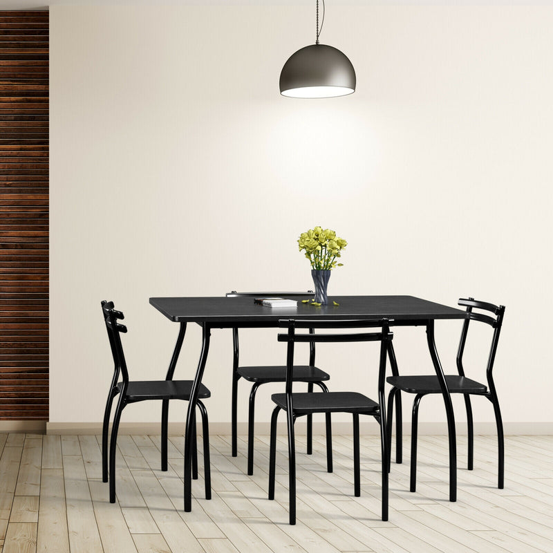 5 Pcs Dining Table Set with 4 Chairs