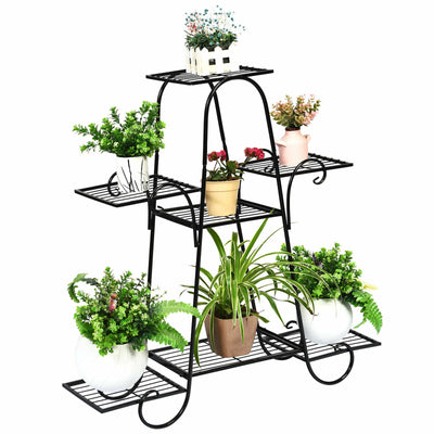 7 Tier Metal Patio Plant Stand