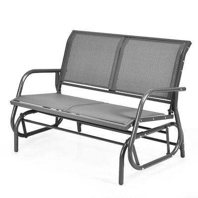 Swing Glider Chair 48 Inch Loveseat Rocker Lounge Backyard