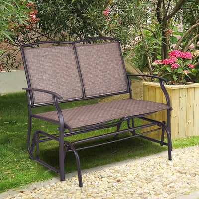 Iron Patio Rocking Chair for Outdoor Backyard and Lawn