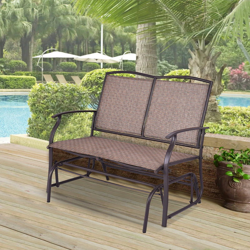 Iron Patio Rocking Chair for Outdoor Backyard and Lawn