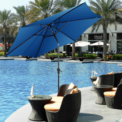 9 ft Patio Outdoor Umbrella with Crank
