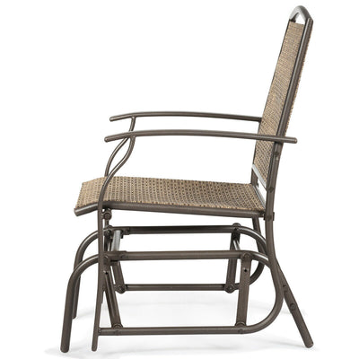 Swing Single Glider Rocking Chairs in Safe Rocking Design