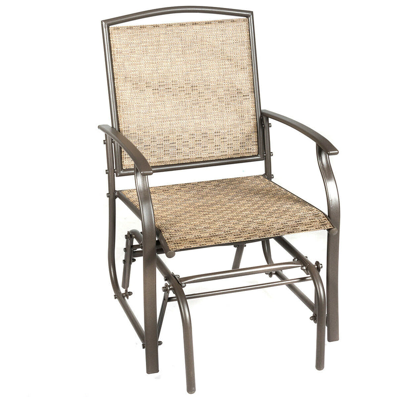 Swing Single Glider Rocking Chairs in Safe Rocking Design