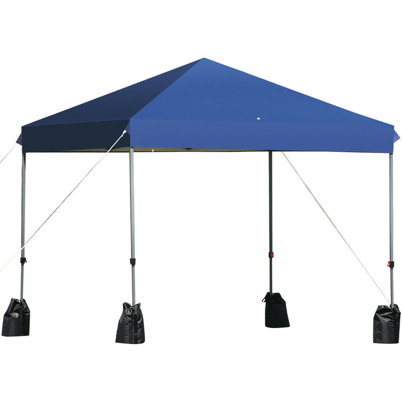 8 x 8 Ft Outdoor Canopy Tent with Roller Bag and Sand Bags