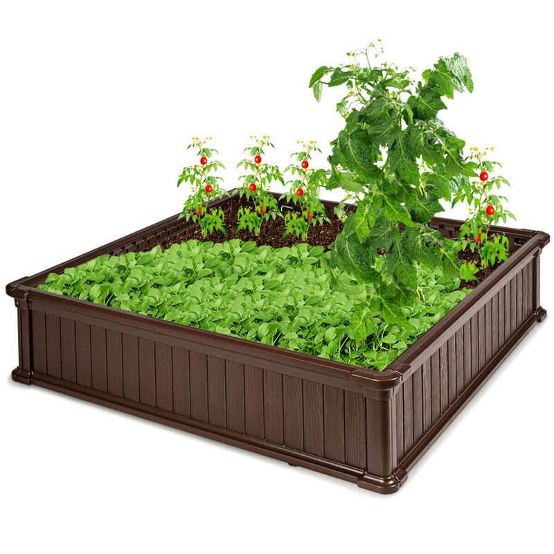 48" Raised Garden Bed Planter for Flower Vegetables Patio