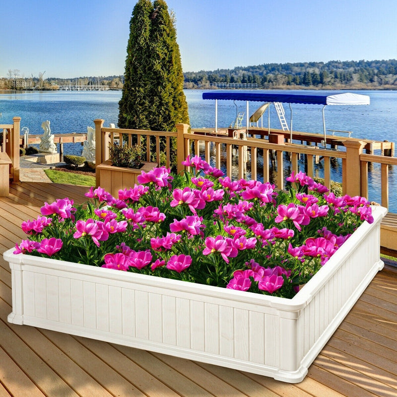 48" Raised Garden Bed Planter for Flower Vegetables Patio