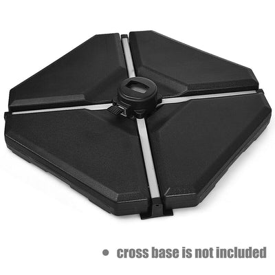 4 Pcs 195 lbs Patio Cantilever Offset Umbrella Base Weight Sand