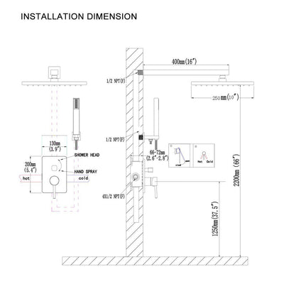 shower systems with handheld