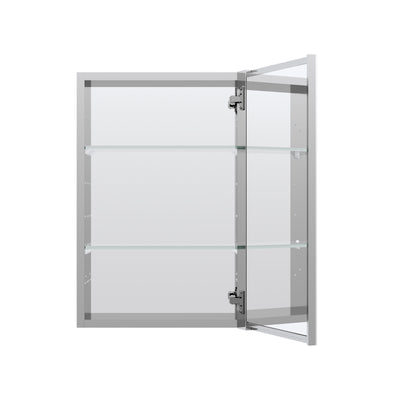 16 in.x 24 in. inch Copper-Free Tri-Views Mirror Cabinet with Adjustable Shelves and Right Swing Door