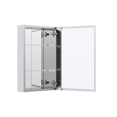 16 in.x 24 in. inch Copper-Free Tri-Views Mirror Cabinet with Adjustable Shelves and Right Swing Door