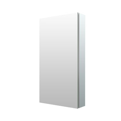 16 in. ×30 in. Copper-Free Tri-Views Mirror Medicine Cabinet with Adjustable Shelves and Left Swing Door