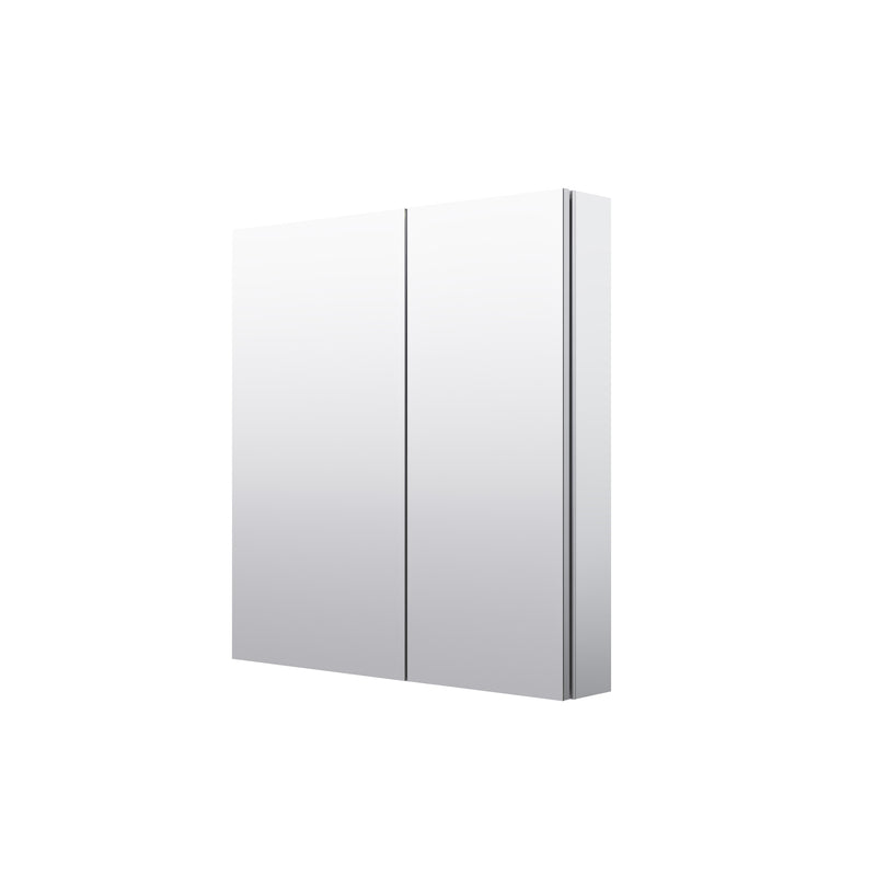 28 in. ×30 in. Copper-Free Tri-Views Mirror Medicine Cabinet with Adjustable Shelves and Dual Swing Doors