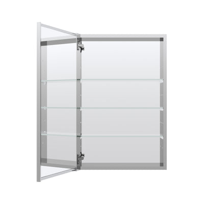 20 in.x 30 in. Copper-Free Tri-Views Mirror Cabinet with Adjustable Shelves and Left Swing Door