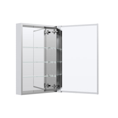20 in.x 30 in. Copper-Free Tri-Views Mirror Cabinet with Adjustable Shelves and Right Swing Door