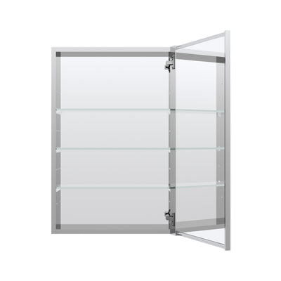 20 in.x 30 in. Copper-Free Tri-Views Mirror Cabinet with Adjustable Shelves and Right Swing Door