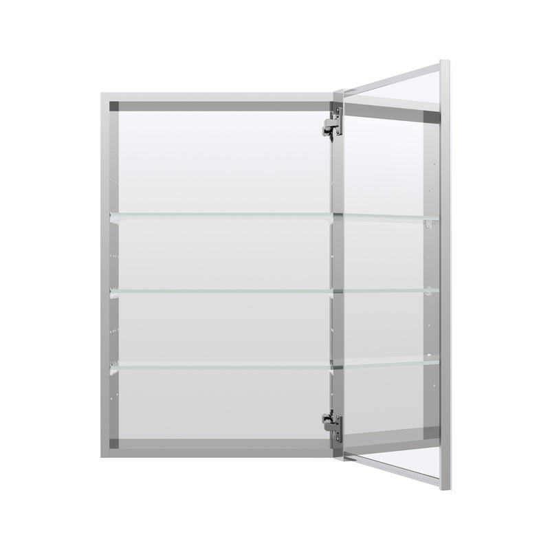 20 in.x 30 in. Copper-Free Tri-Views Mirror Cabinet with Adjustable Shelves and Right Swing Door