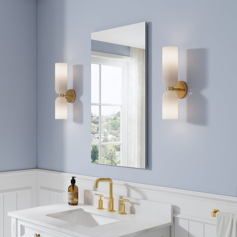 20 in. ×36 in. Copper-Free Tri-Views Mirror Medicine Cabinet, Recessed/Surface Mount and Left Swing Door