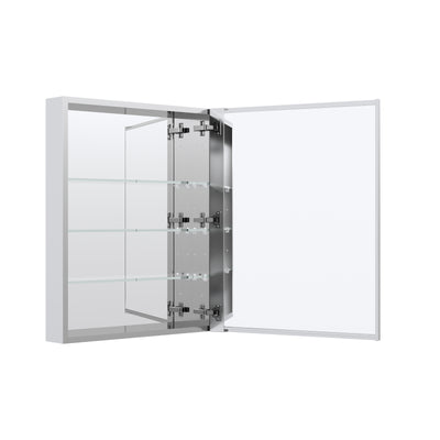 24 in.x 30 in. Copper-Free Tri-Views Mirror Cabinet with Adjustable Shelves and Right Swing Door