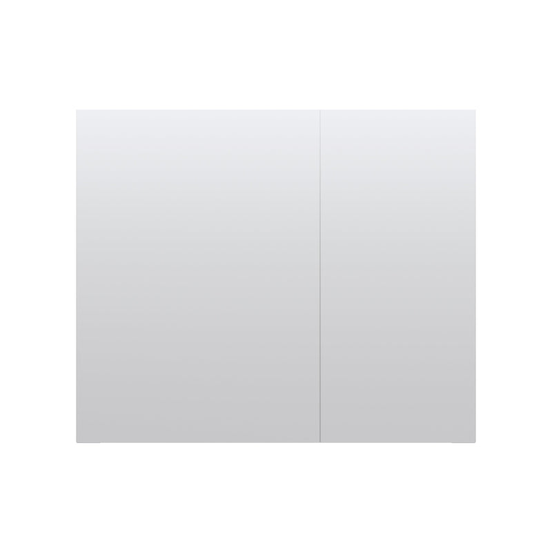 36 in.x 30 in. Copper-Free Tri-Views Mirror Cabinet with Adjustable Shelves and Dual Swing Doors