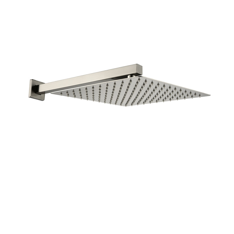 10 inch Square Stainless Steel Silicone Nozzles Shower Head