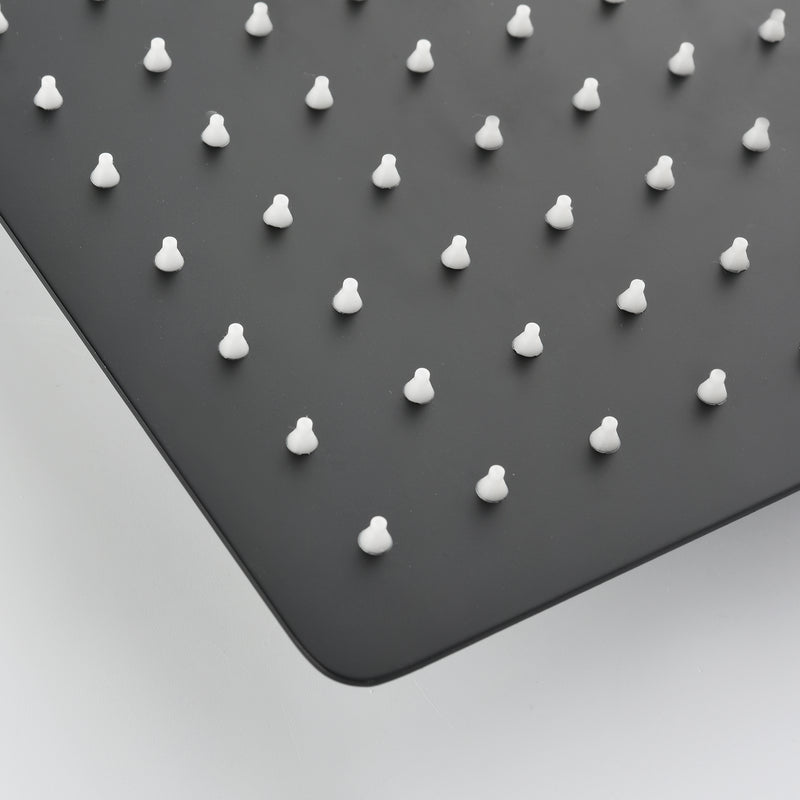 10 inch Square Stainless Steel Silicone Nozzles Shower Head