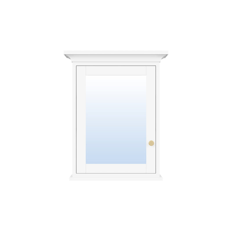24 in.W x 30 in.H Vertical Mounting Bathroom Wood Medicine Cabinet with Mirror in White