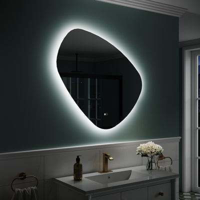 32 in. W x 30 in. H Frameless Anti-Fog LED Light Dimmable Bathroom Vanity Mirror