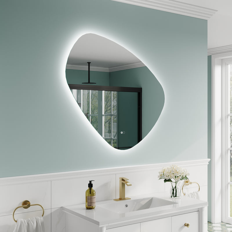 32 in. W x 30 in. H Frameless Anti-Fog LED Light Dimmable Bathroom Vanity Mirror