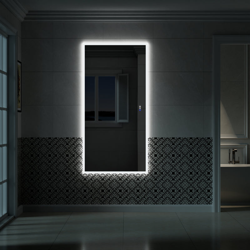 72 in. W x36 in. H LED Light Mirror Rectangular Fog Free Frameless Bathroom Vanity Mirror
