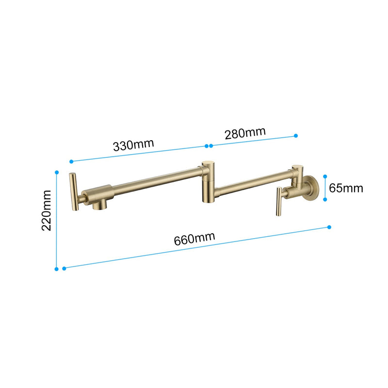 Wall Mount Pot Filler Faucet