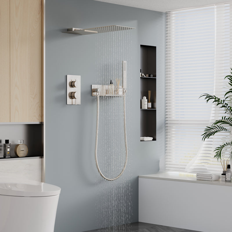 Pressure Balance 3-Function Shower System with 19.69&