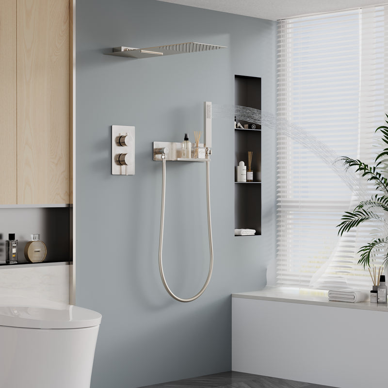 Pressure Balance 3-Function Shower System with 19.69&