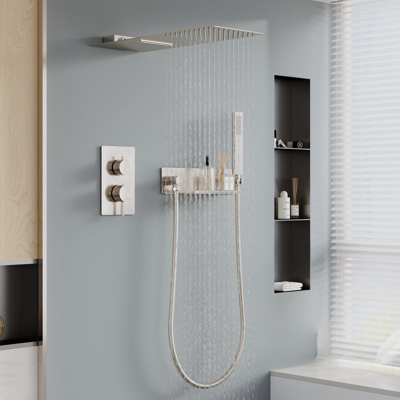 Pressure Balance 3-Function Shower System with 19.69&