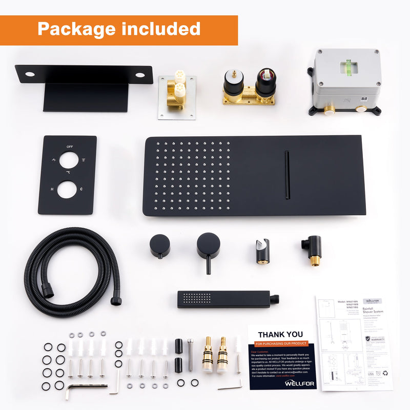 Pressure Balance 3-Function Shower System with 19.69&