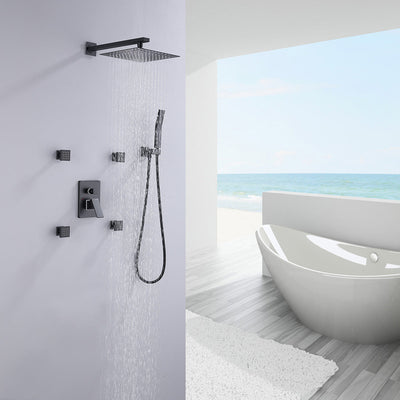 rain shower system with handheld
